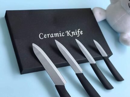 Ceramic Chef Knife, Ultra Sharp Professional Ceramic Kitchen Knives for fruits & vegetables (Black)